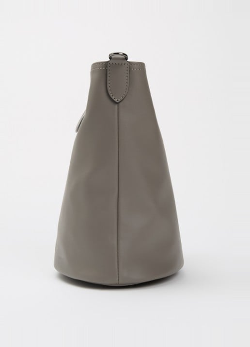 Longchamp Le Pliage Xtra schoudertas M van leer - detail 5 blauwgrijs