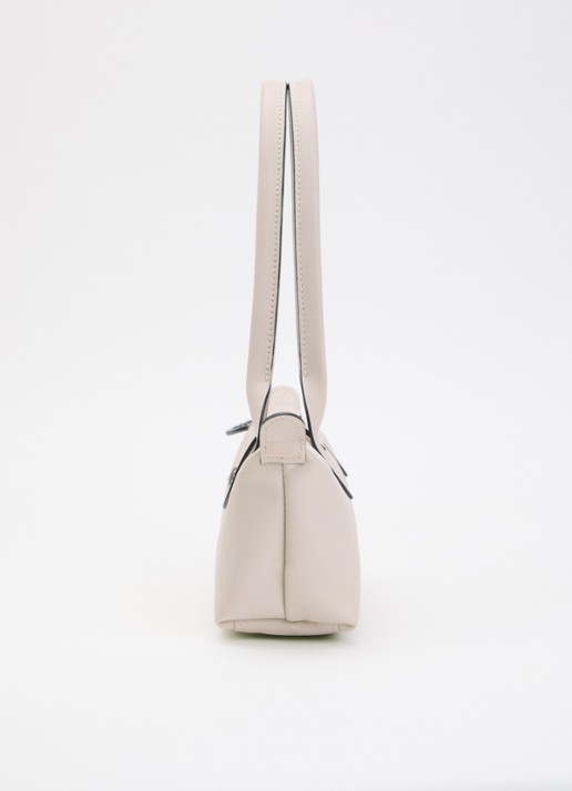 Longchamp Le Pliage Xtra schoudertas M van leer - detail 4 creme