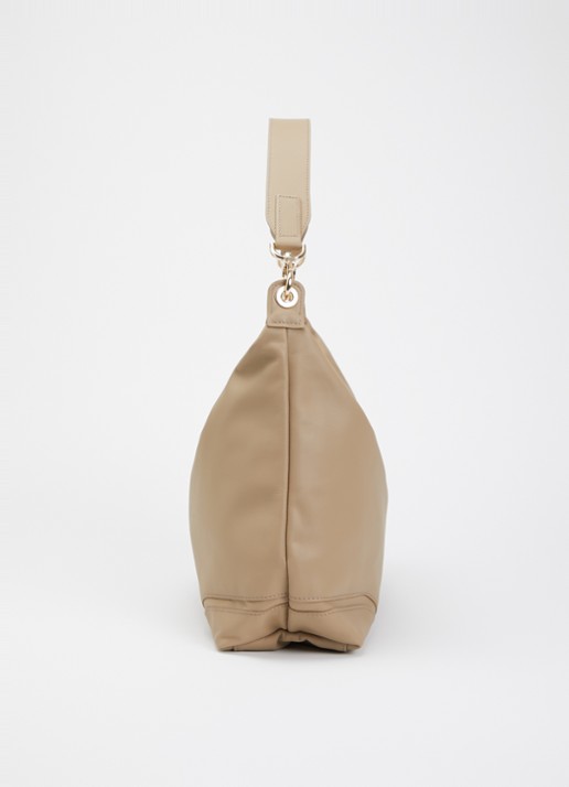 Longchamp Le Pliage Xtra schoudertas van leer - detail 2 beige
