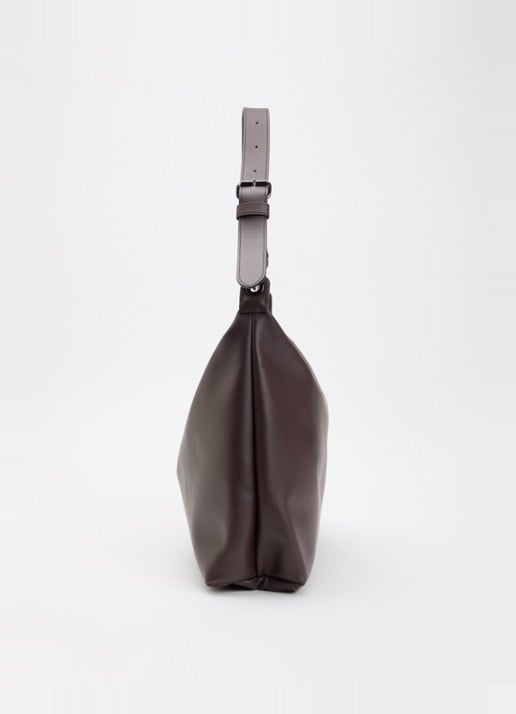 Longchamp Le Pliage Xtra schoudertas XL van leer - detail 5 donkerbruin