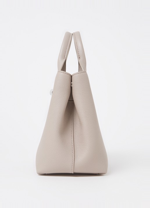 Longchamp Le Roseau handtas S van leer met afneembare schouderriem - detail 5 beige