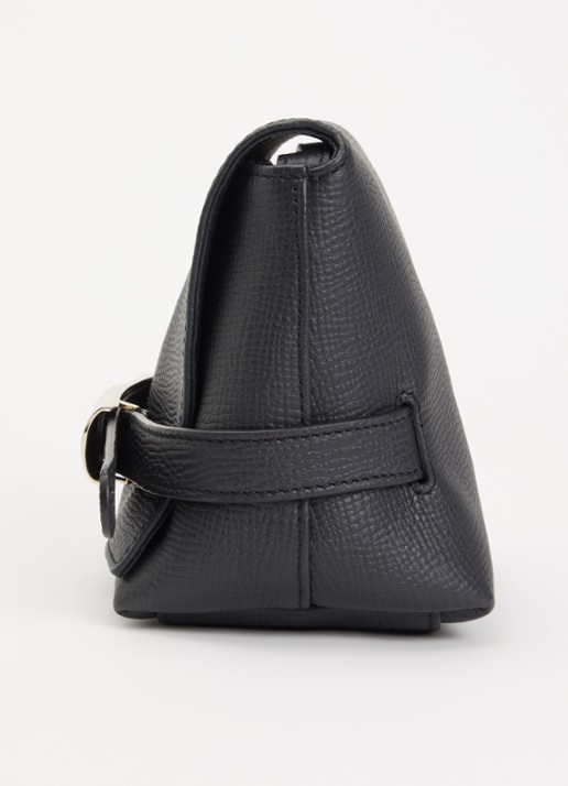 Longchamp Le Smart crossbodytas S van leer  - detail 4 zwart