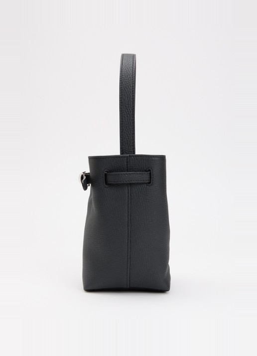 Longchamp Le Smart schoudertas XS van leer met afneembare schouderriem  - detail 3 zwart