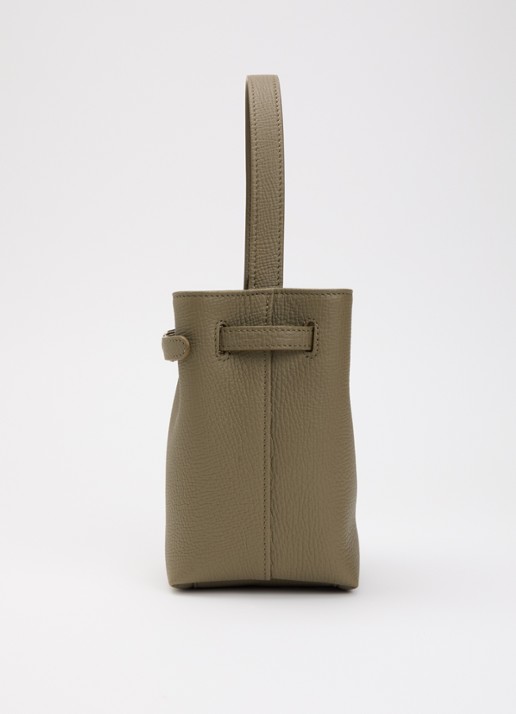 Longchamp Le Smart schoudertas XS van leer met afneembare schouderriem  - detail 3 olijfgroen