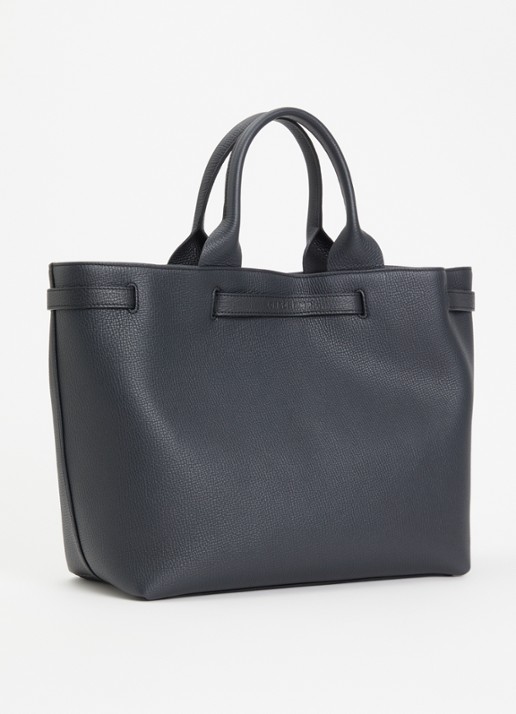 Longchamp Le Smart shopper L van leer - achterkant 4 zwart