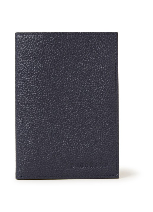 Longchamp Paspoortetui van leer - voorkant blauw