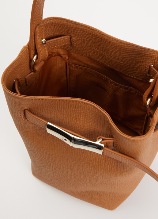Longchamp Schoudertas van leer met afneembare schouderriem  - detail 2 camel