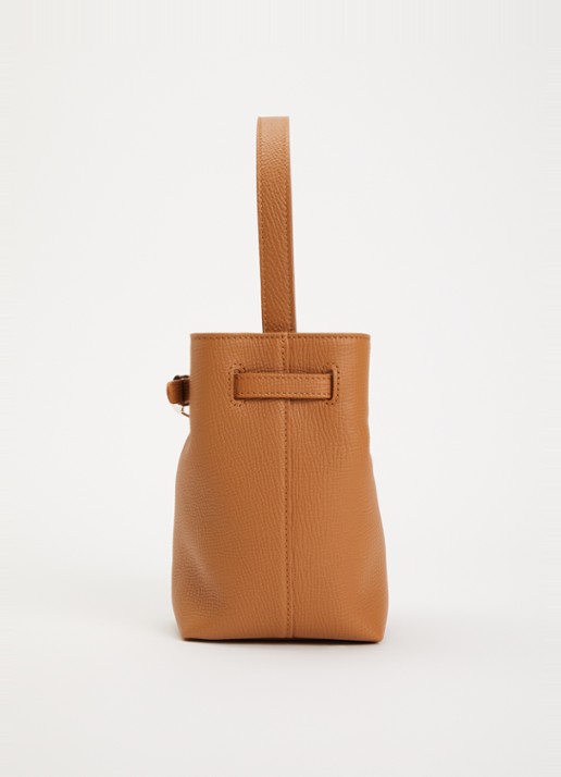 Longchamp Schoudertas van leer met afneembare schouderriem  - detail 3 camel