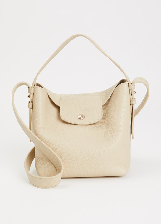 Longchamp Schoudertas van leer met logo