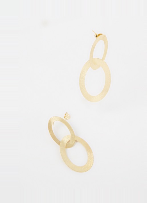 LOTT. gioielli Charm L oorstekers verguld - detail goud