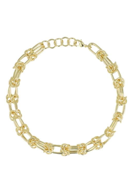 LOTT. gioielli Knotted Link ketting verguld