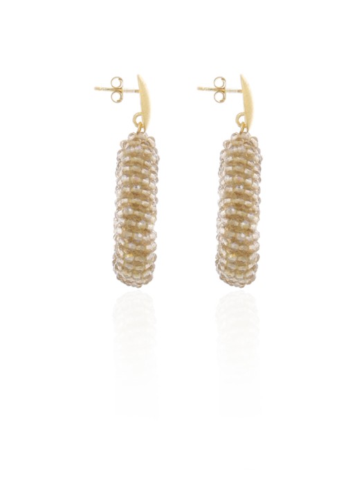 LOTT. gioielli Oorstekers verguld  - detail 2 beige