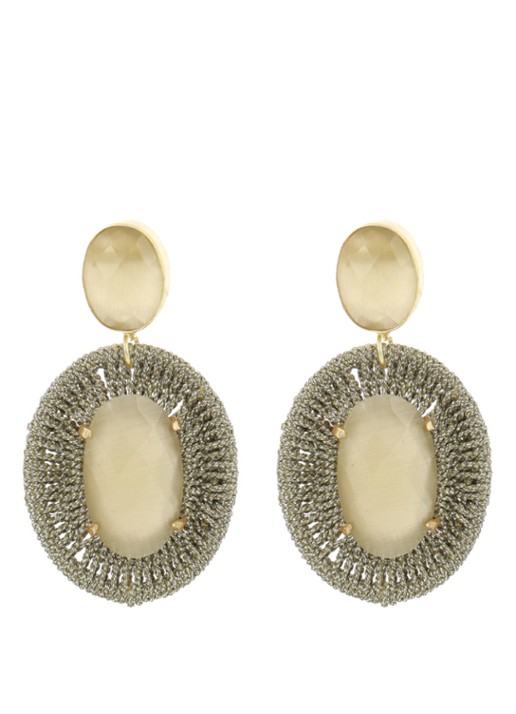 LOTT. gioielli Soraya oorstekers verguld - voorkant multicolor