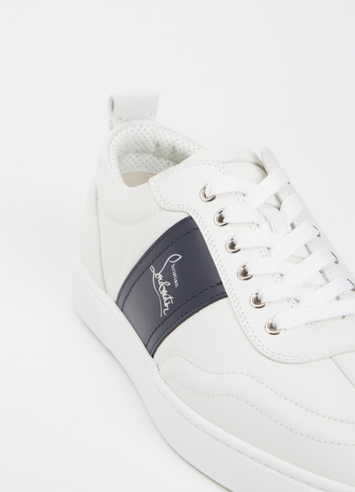 Louboutin Retero sneaker van leer met logo  - detail 6 wit