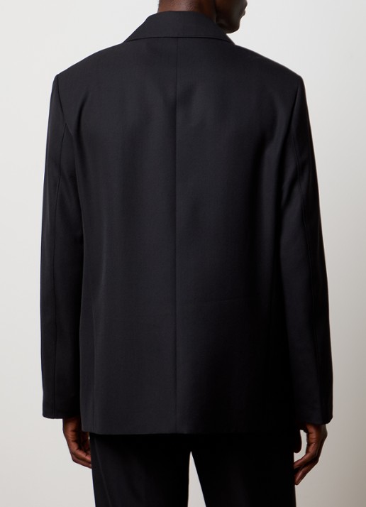Louis Gabriel Nouchi Oversized colbert in wolblend - achterkant 3 zwart