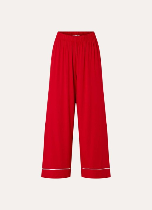 Lounge Alpine Dreams pyjamabroek - voorkant rood