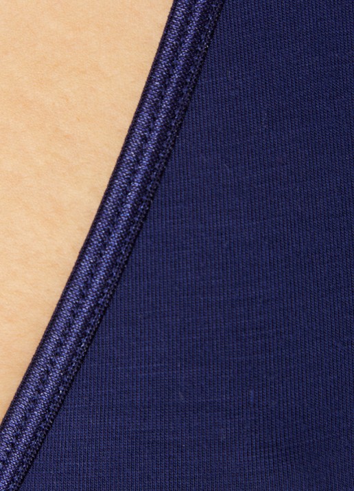 Lounge Bralette met logoband - detail 2 donkerblauw