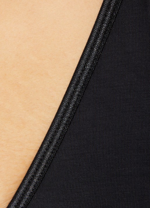 Lounge Bralette met logoband - detail 2 zwart