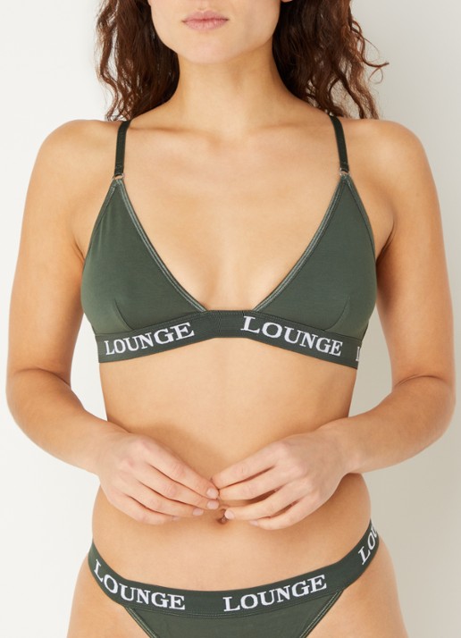 Lounge Bralette met logoband