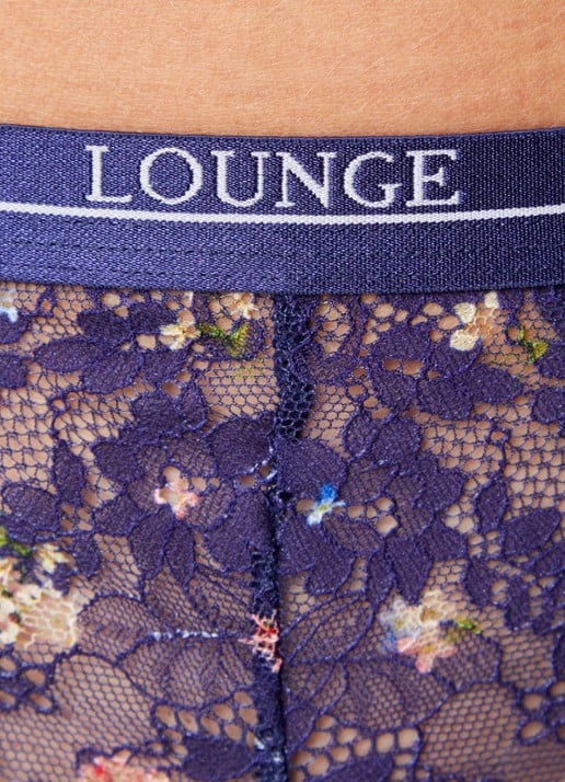 Lounge Entice string van mesh met logoband - detail 3 donkerblauw