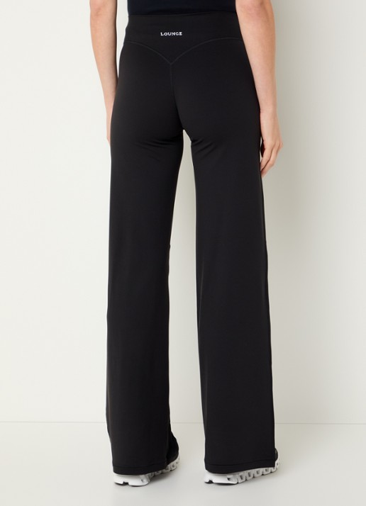 Lounge High waist loose fit legging met logo - achterkant 5 zwart