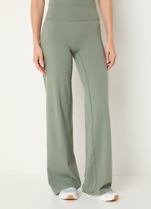 Lounge High waist loose fit legging met logo - detail 3 groen