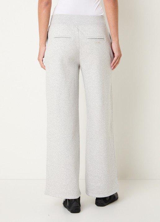 Lounge Mid waist wide fit joggingbroek met steekzakken - achterkant 2 grijs