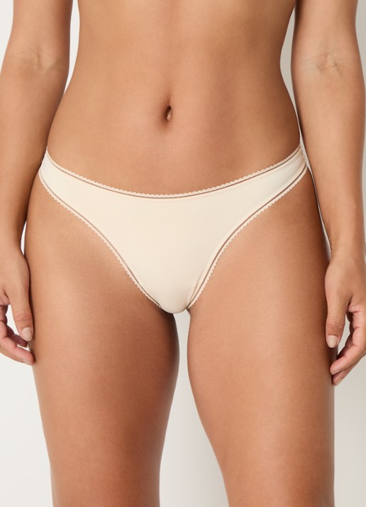 Lounge Naadloze string  - voorkant 5 creme