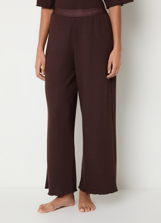 Lounge Pyjamabroek met structuur