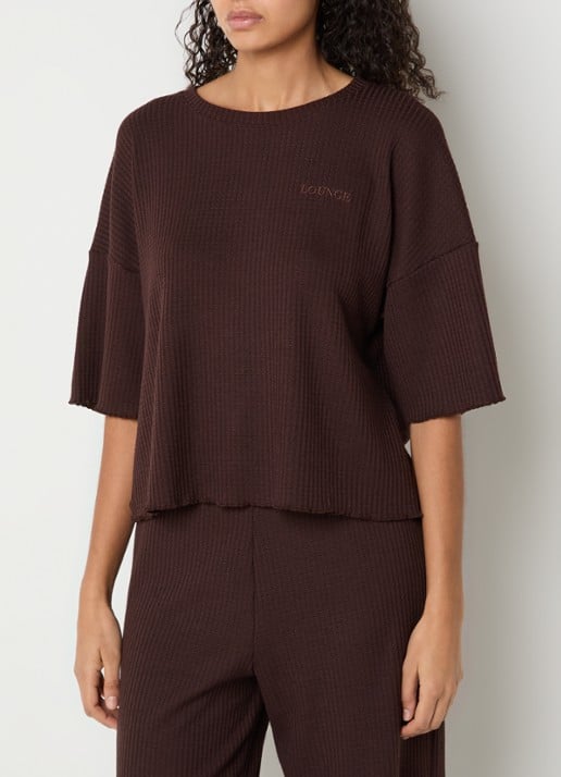 Lounge Pyjamatop met logo