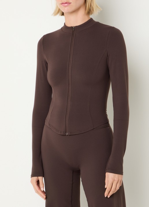 Lounge Sweatvest met opstaande kraag