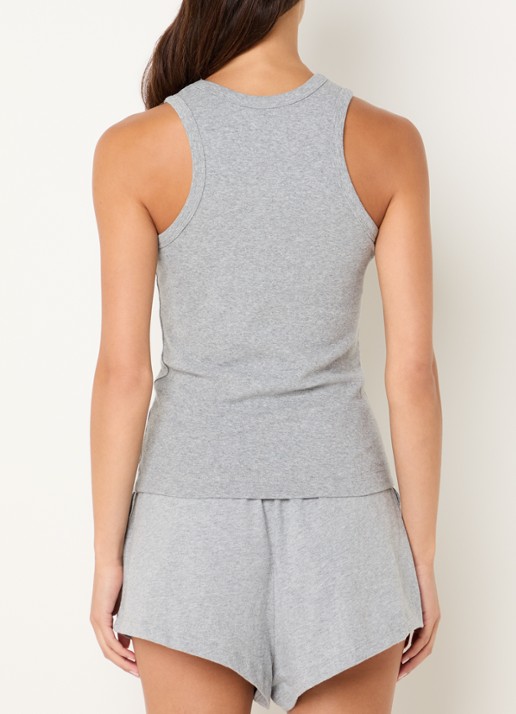Love Stories Bella pyjama top met logo - achterkant 4 grijsmele