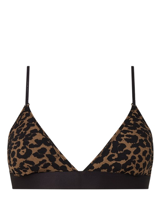 Love Stories Darling bralette met luipaard print - voorkant 3 bruin