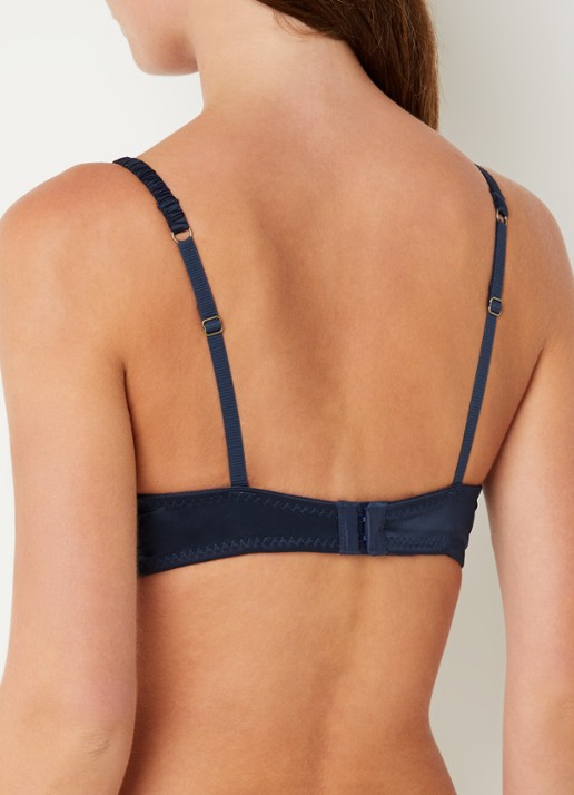 Love Stories Gwyneth voorgevormde beugel bh met overlay van kant - achterkant donkerblauw