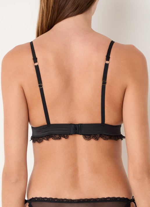 Love Stories Jane bralette met mesh - achterkant zwart