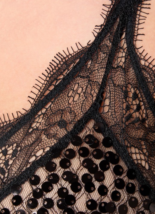 Love Stories Love Lace bralette met pailletten en kant - detail 3 zwart