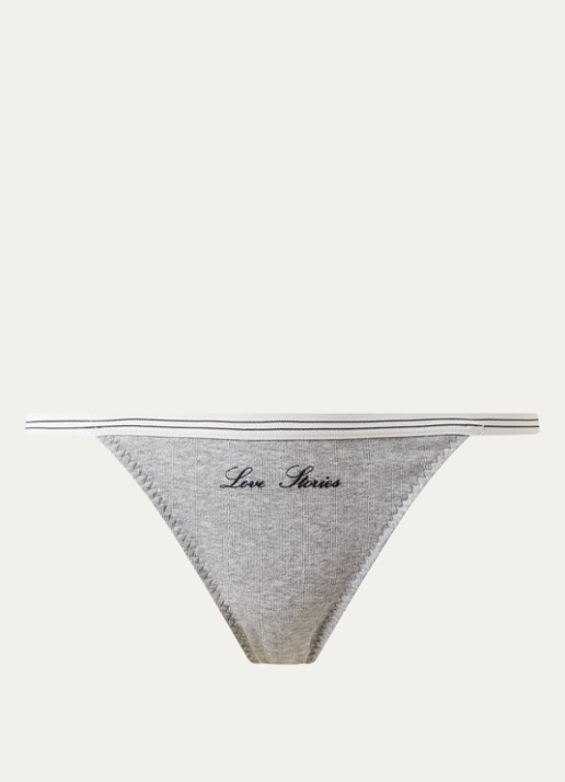 Love Stories Roomie string met logo - voorkant 4 grijsmele