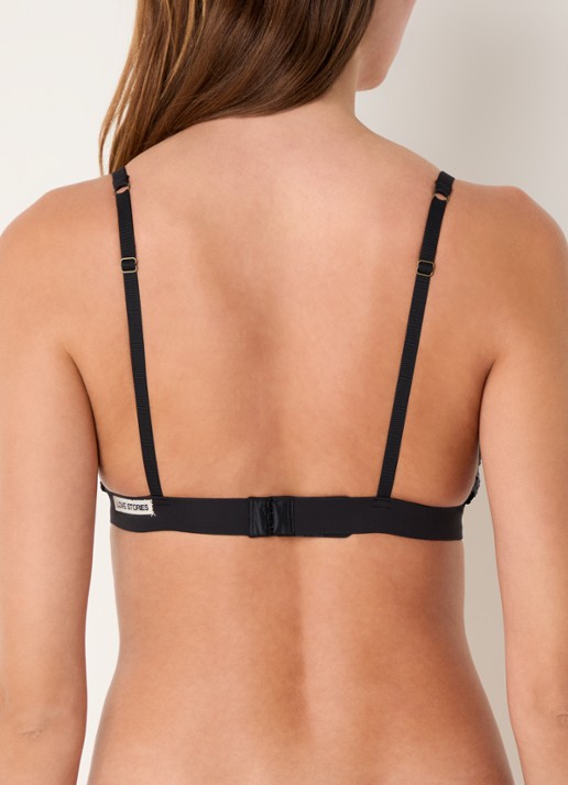 Love Stories Uma bralette met pailletten - achterkant zwart