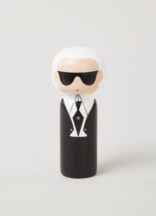 Lucie Kaas Karl Kokeshi Doll 14,5 cm - voorkant 2 zwart
