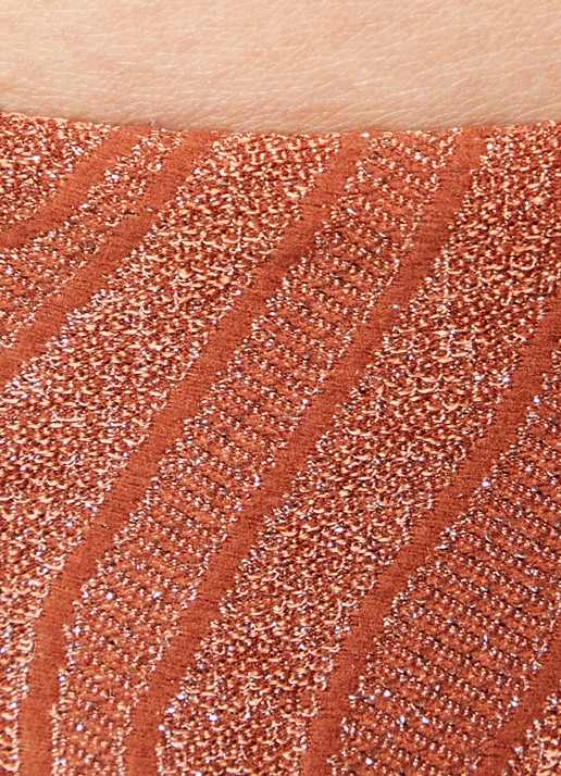 Luli Fama Bikinislip met lurex - detail 5 oranjebruin