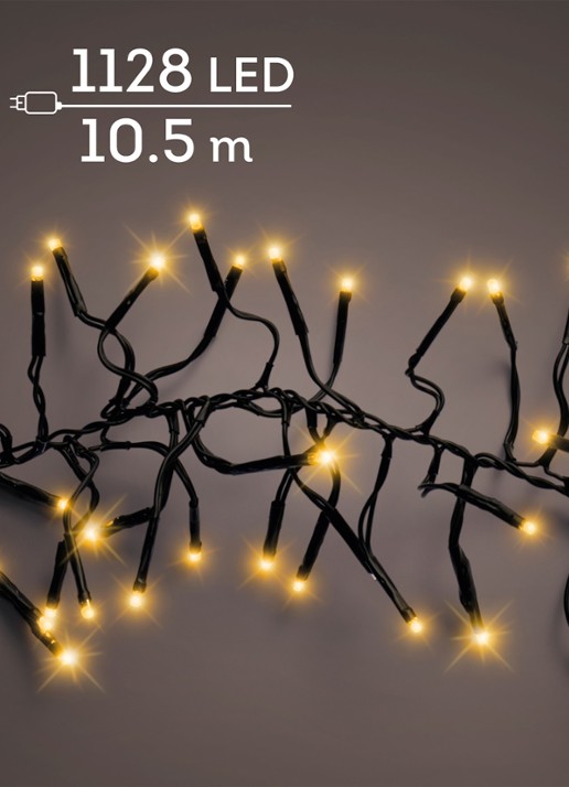 Lumineo Cluster Twinkle lichtslinger 10,5 meter - voorkant 4 zwart