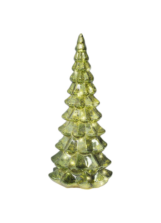 Lumineo LED kerstboom van glas 32 cm