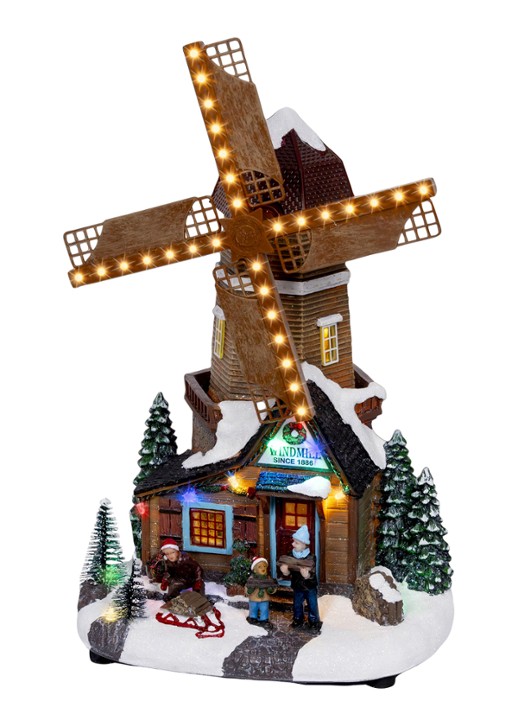 Lumineo Scenery kerstdecoratie 34 cm