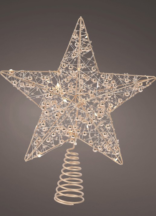 Lumineo Ster piek kerstdecoratie 27 cm