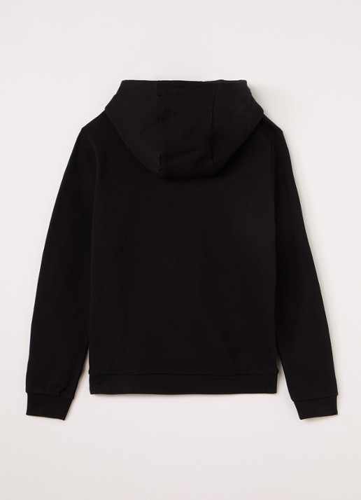Lyle & Scott Hoodie met logo - voorkant 3 zwart
