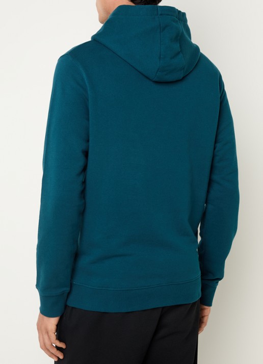 Lyle & Scott Hoodie met logoborduring - achterkant 3 petrol