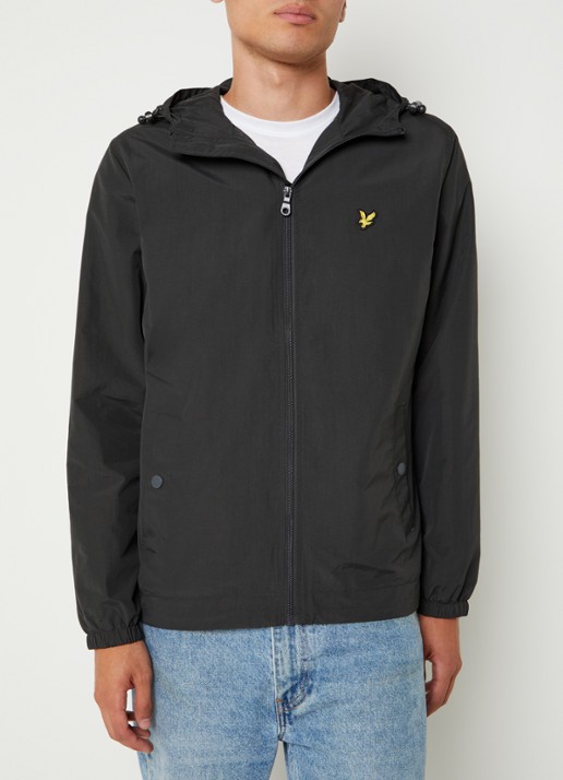 Lyle & Scott Lichtgewicht jack met capuchon
