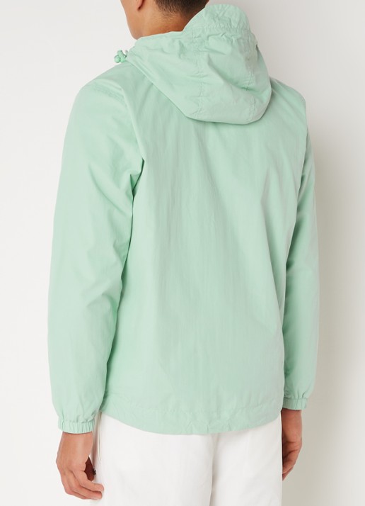 Lyle & Scott Lichtgewicht jack met capuchon - achterkant 4 mint