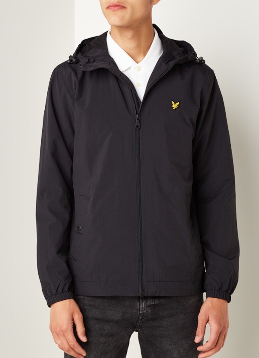 Lyle & Scott Lichtgewicht jack met capuchon