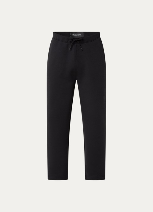 Lyle & Scott Loose fit joggingbroek met trekkoord - voorkant 3 zwart